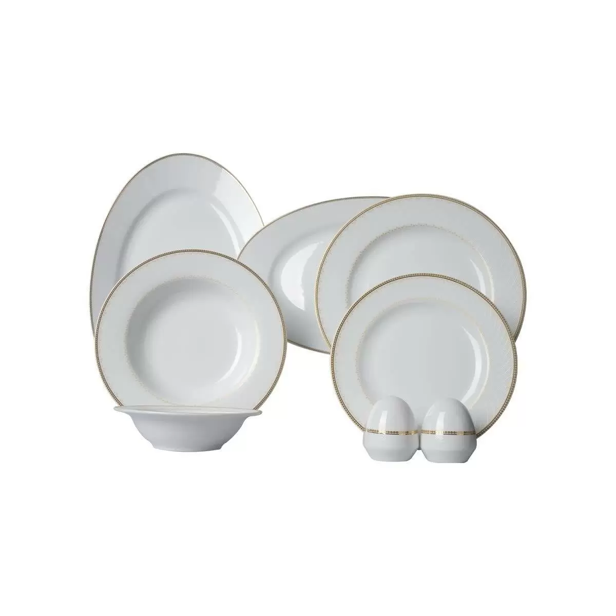 سرویس 28 پارچه چینی زرین - ایتالیا اف (گرد) 6 نفره نورا